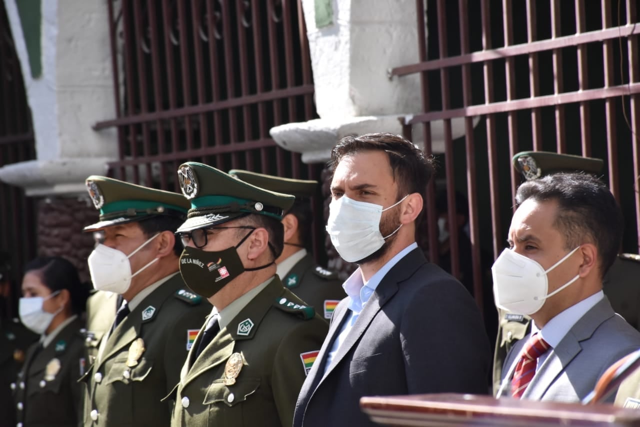 El acto se realizó en dependencias de la Felcv de La Paz / Foto: Ministerio de Gobierno